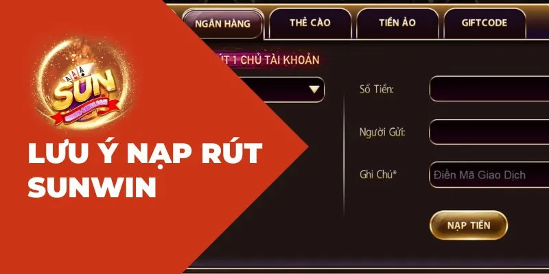 Chú ý điều kiện rút tiền Sunwin